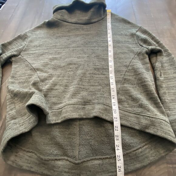 Anthropologie Saturday Sunday Green Funnel Neck Sweater Size Small - Picture 15 of 16